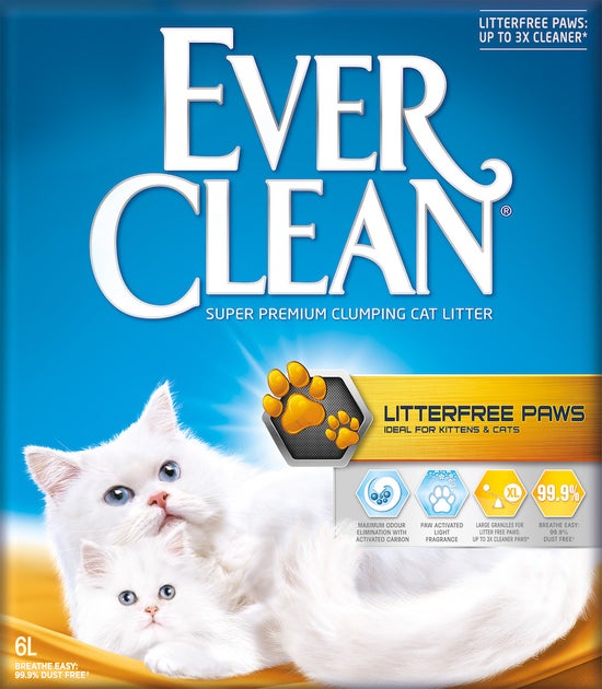 Ever Clean Super Premium Clumping Cat Litter Less Trail Product Front Image